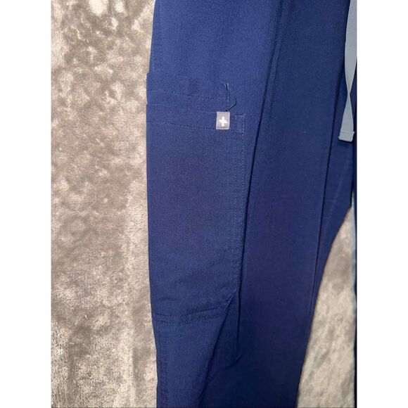 FIGS NAVY SCRUB PANTS women’s SMALL uniform healthcare nursing #751 - Picture 2 of 5